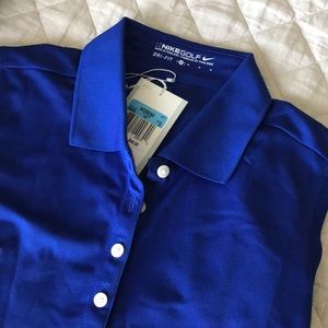 Nike Sleeveless Royal Blue Golf Polo New With Tags